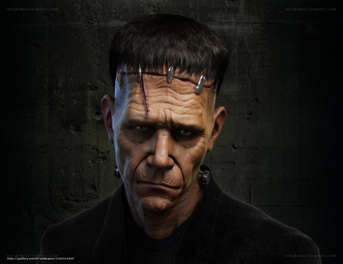 Frankenstein monster portrait
