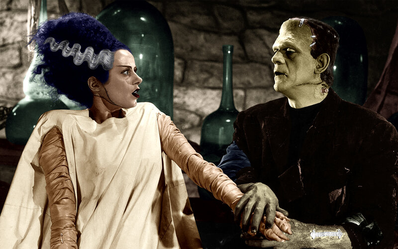 Frankenstein's Monster and Bride — Brown