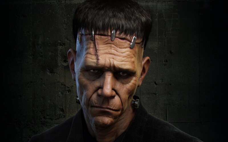 Frankenstein's Monster — Black, Dramatic