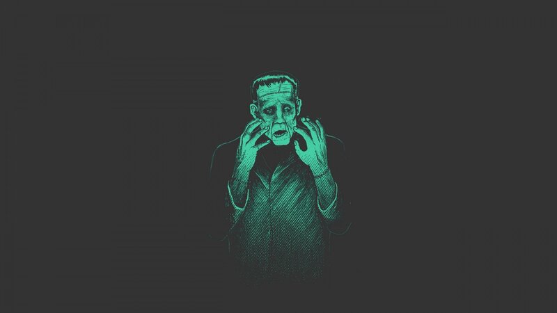Frankenstein's Monster — Green, Dramatic, Illustration