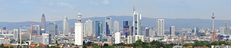 Frankfurt Skyline — Blue, Calm, Afternoon