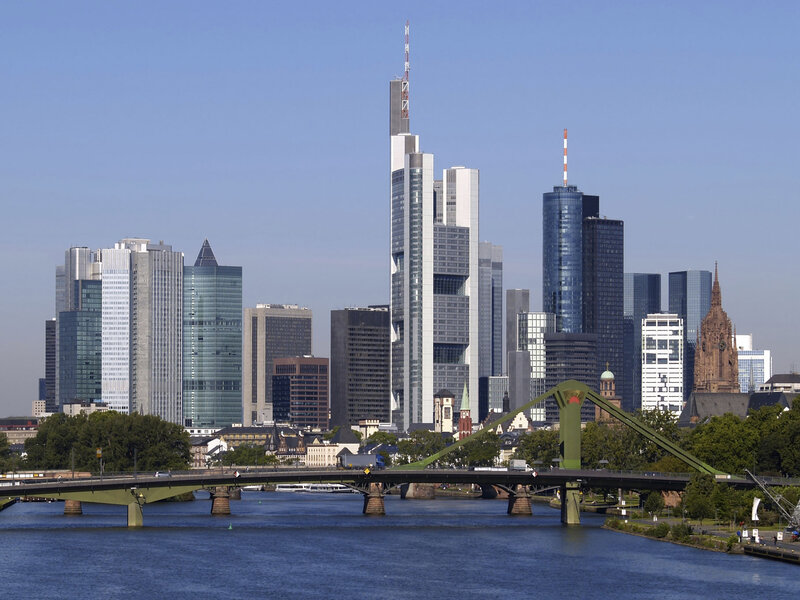 Frankfurt Skyline — Blue, Calm