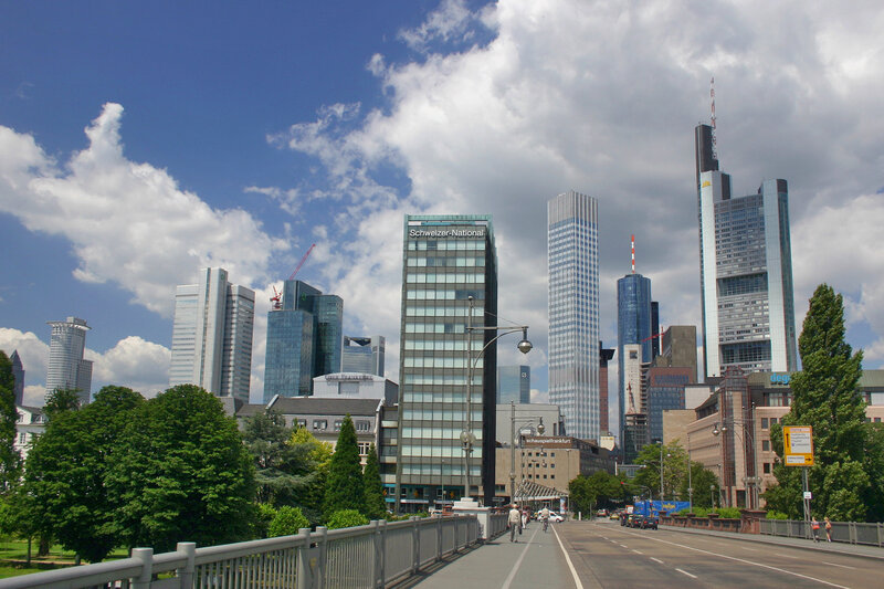 Frankfurt Skyline — Blue, Urban