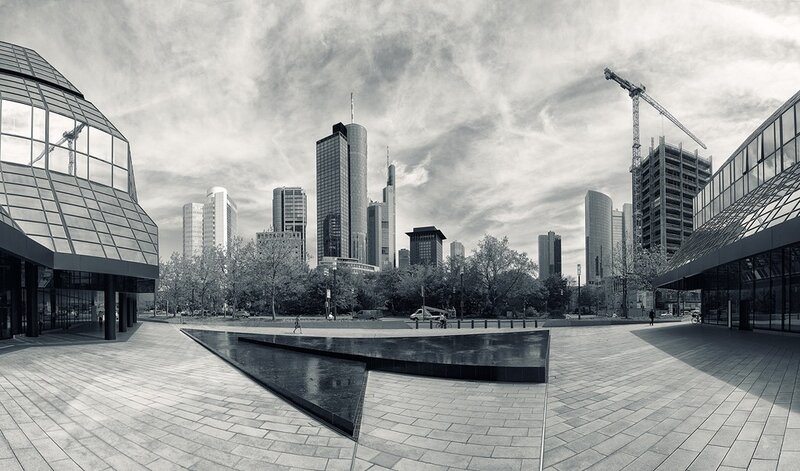 Frankfurt skyline with modern architecture