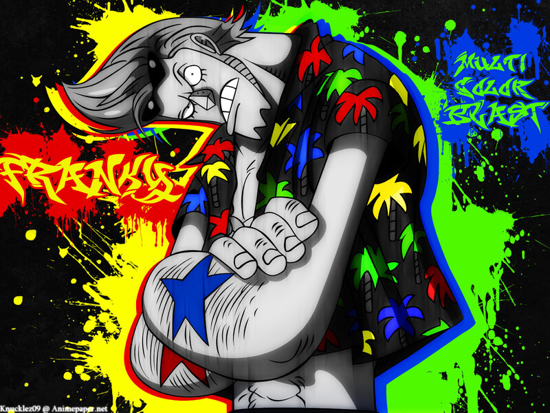 Franky in a colorful burst