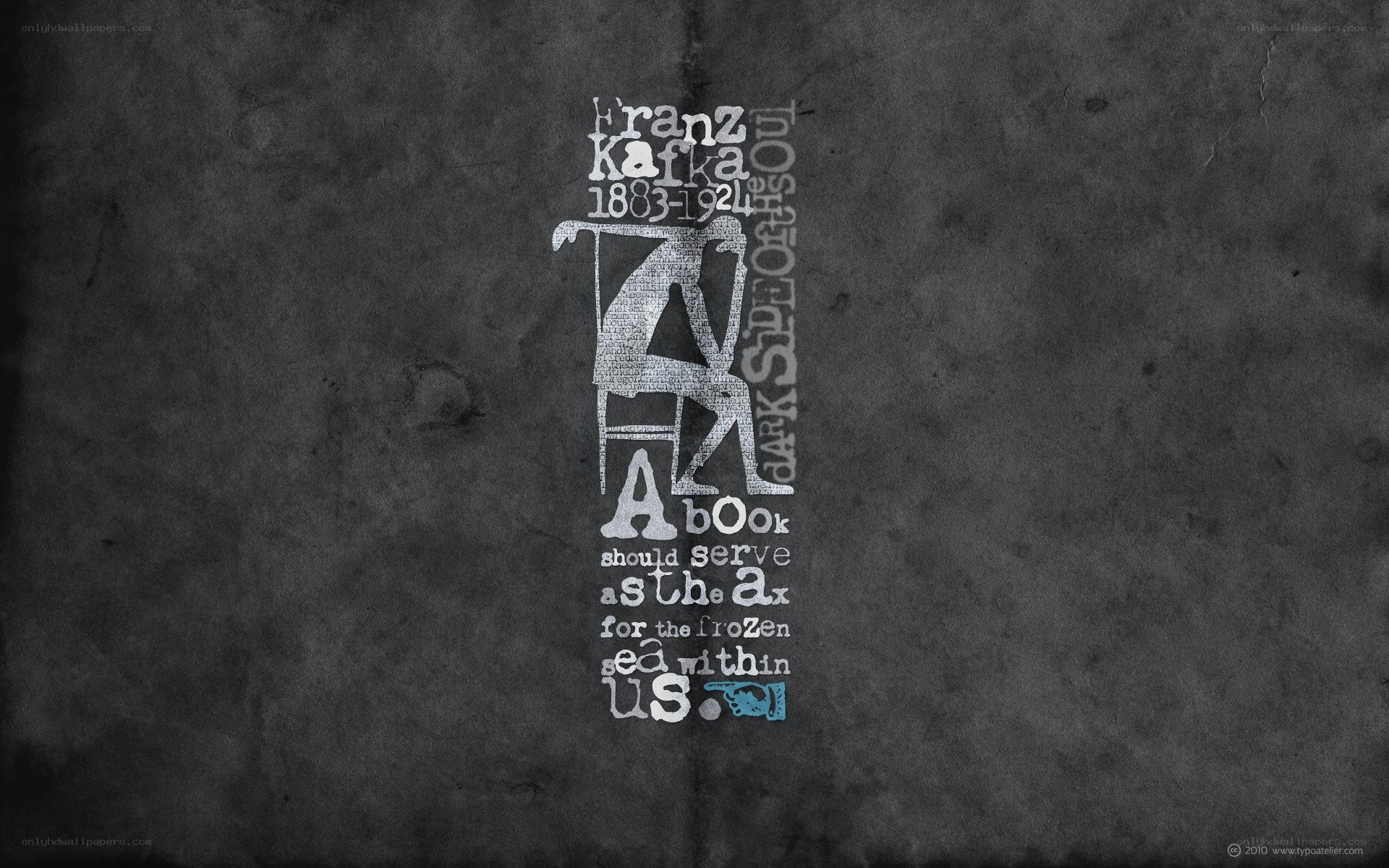 Franz Kafka typographic art