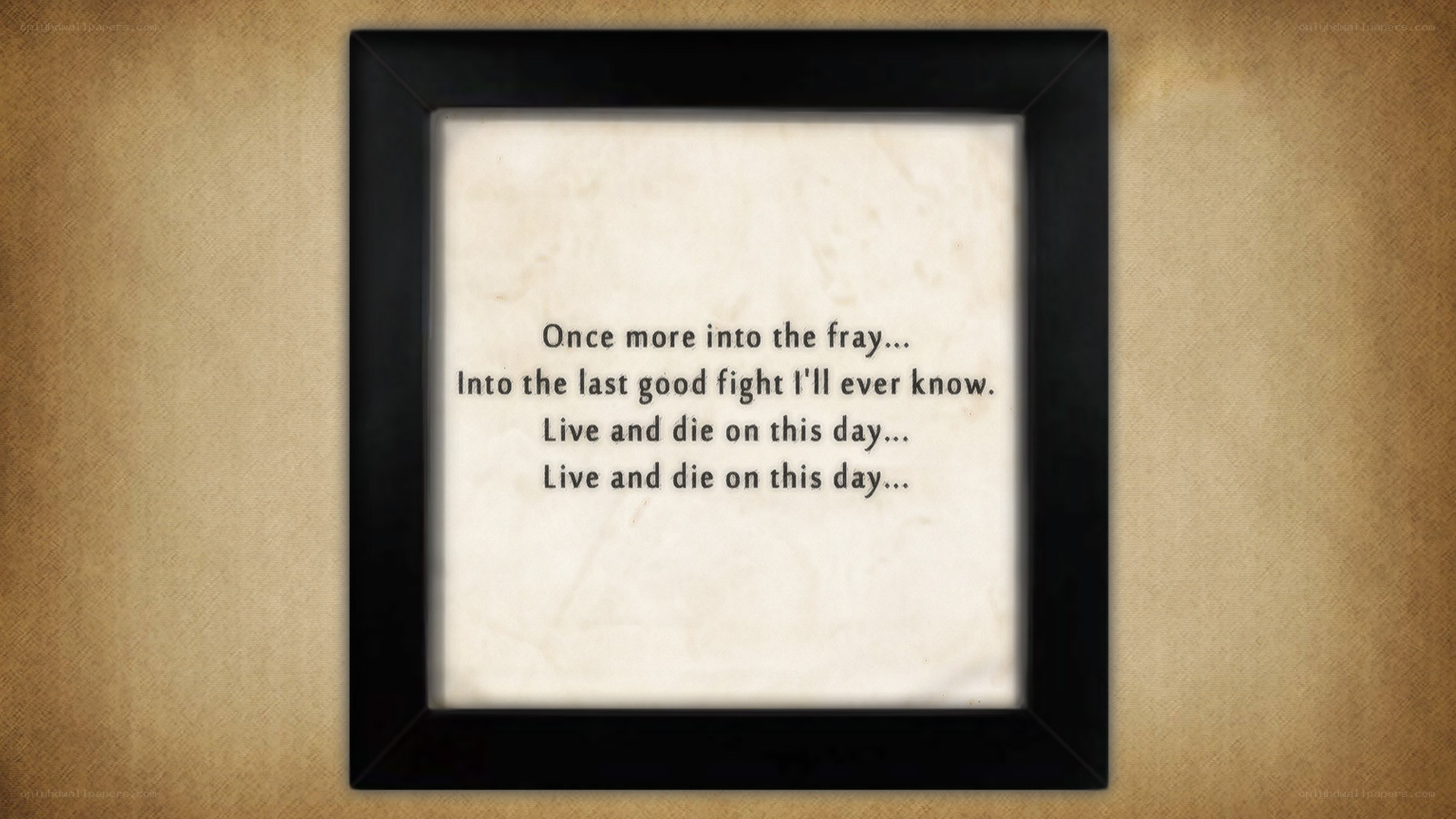 fray quote in frame