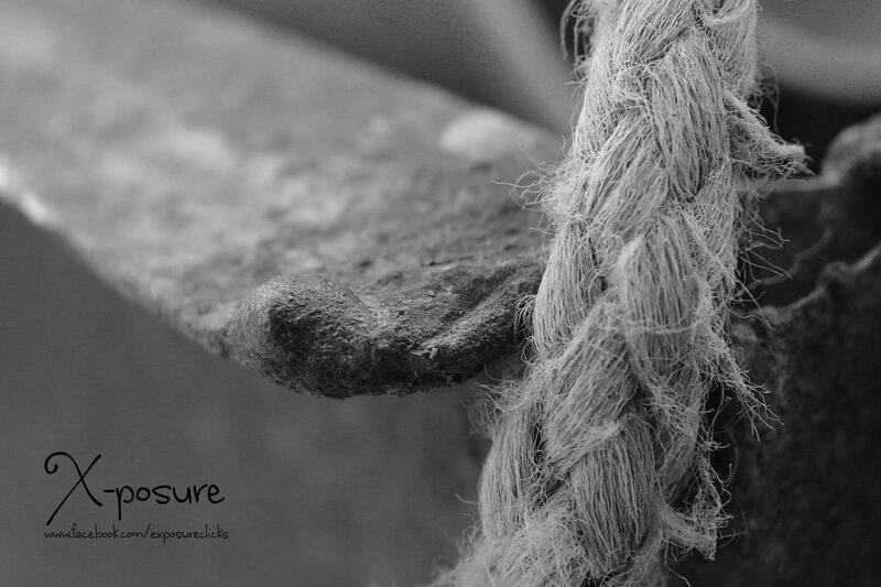 Frayed Rope on Metal