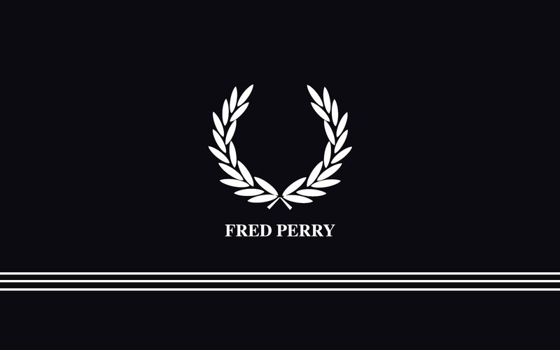 Fred Perry logo on black background