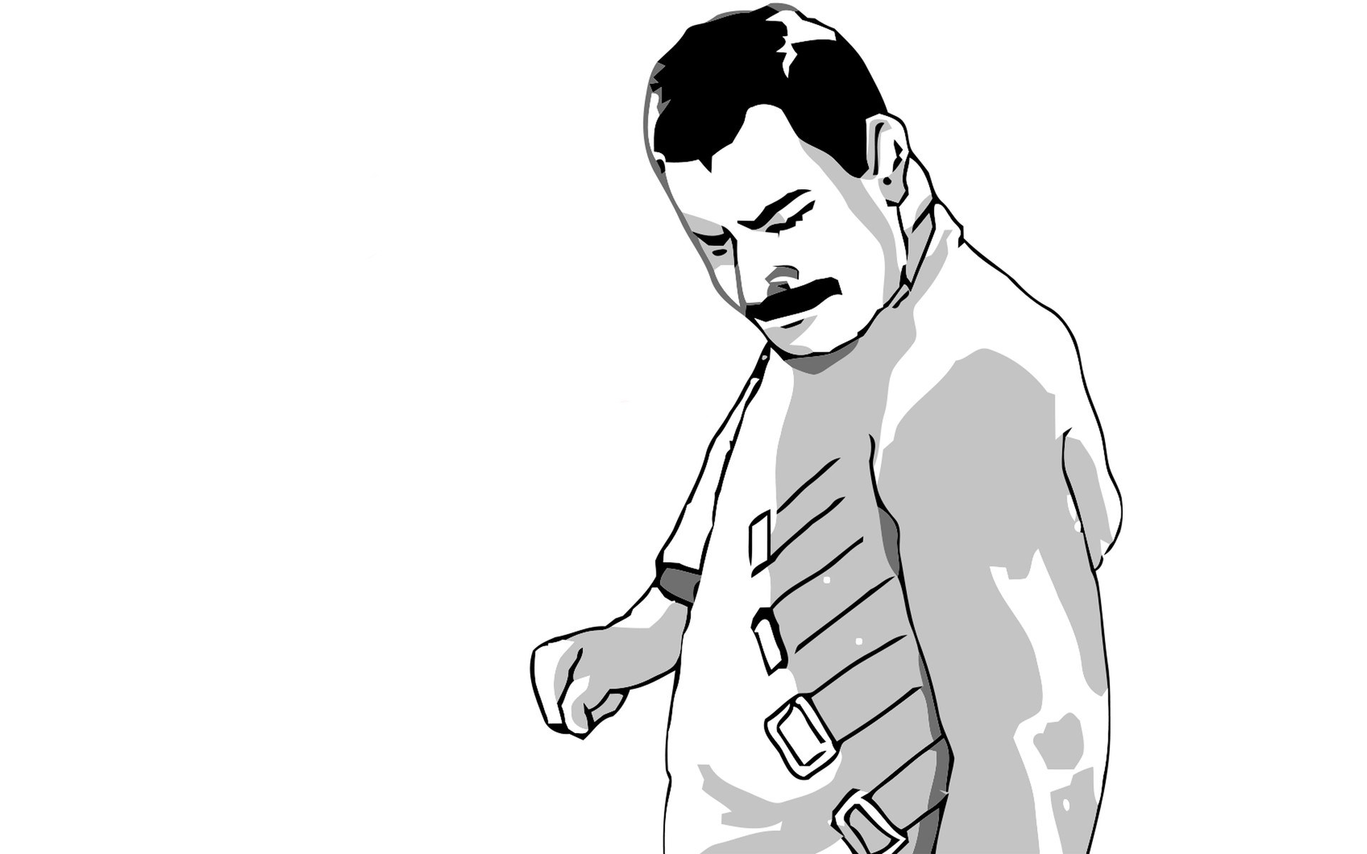 Freddie Mercury illustration
