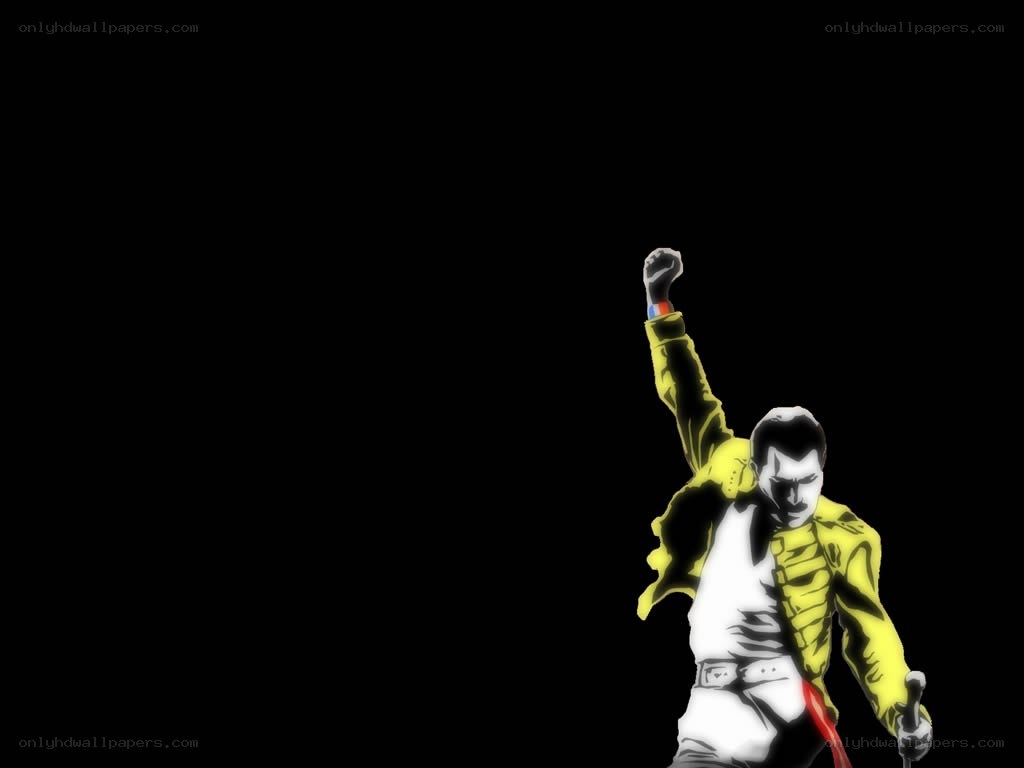 Freddie Mercury in yellow jacket