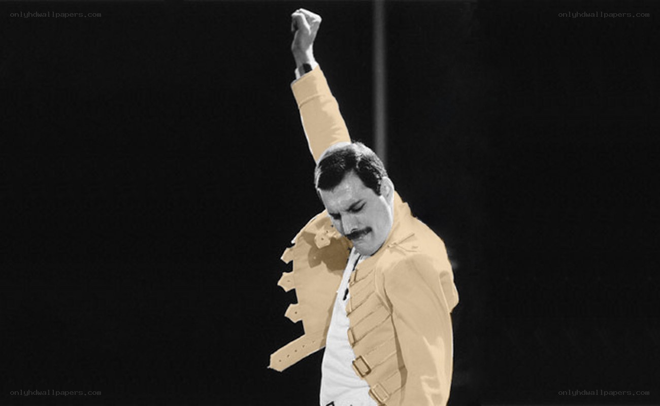 Freddie Mercury on stage