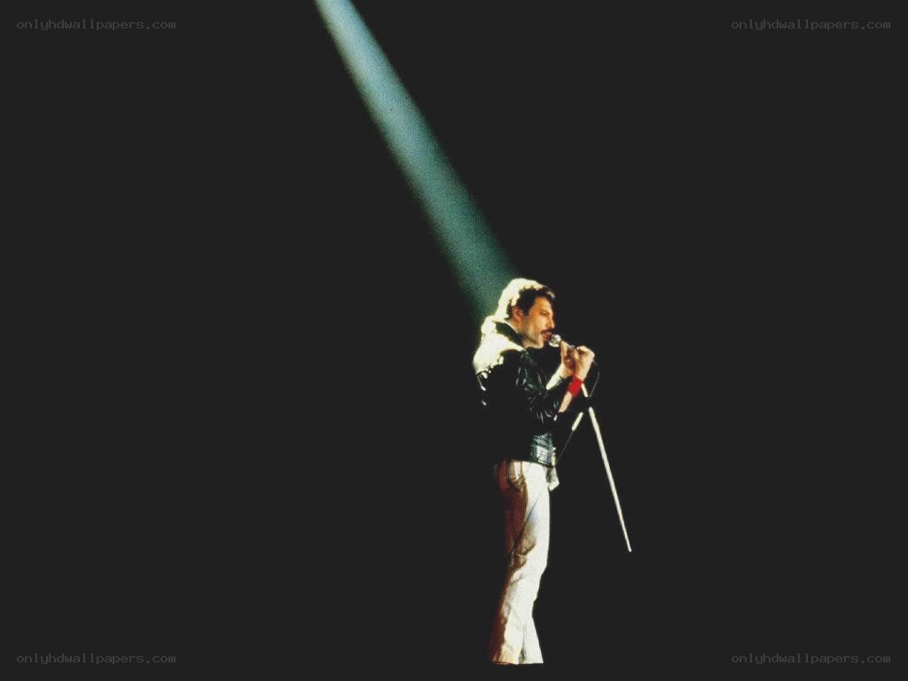 Freddie Mercury on stage