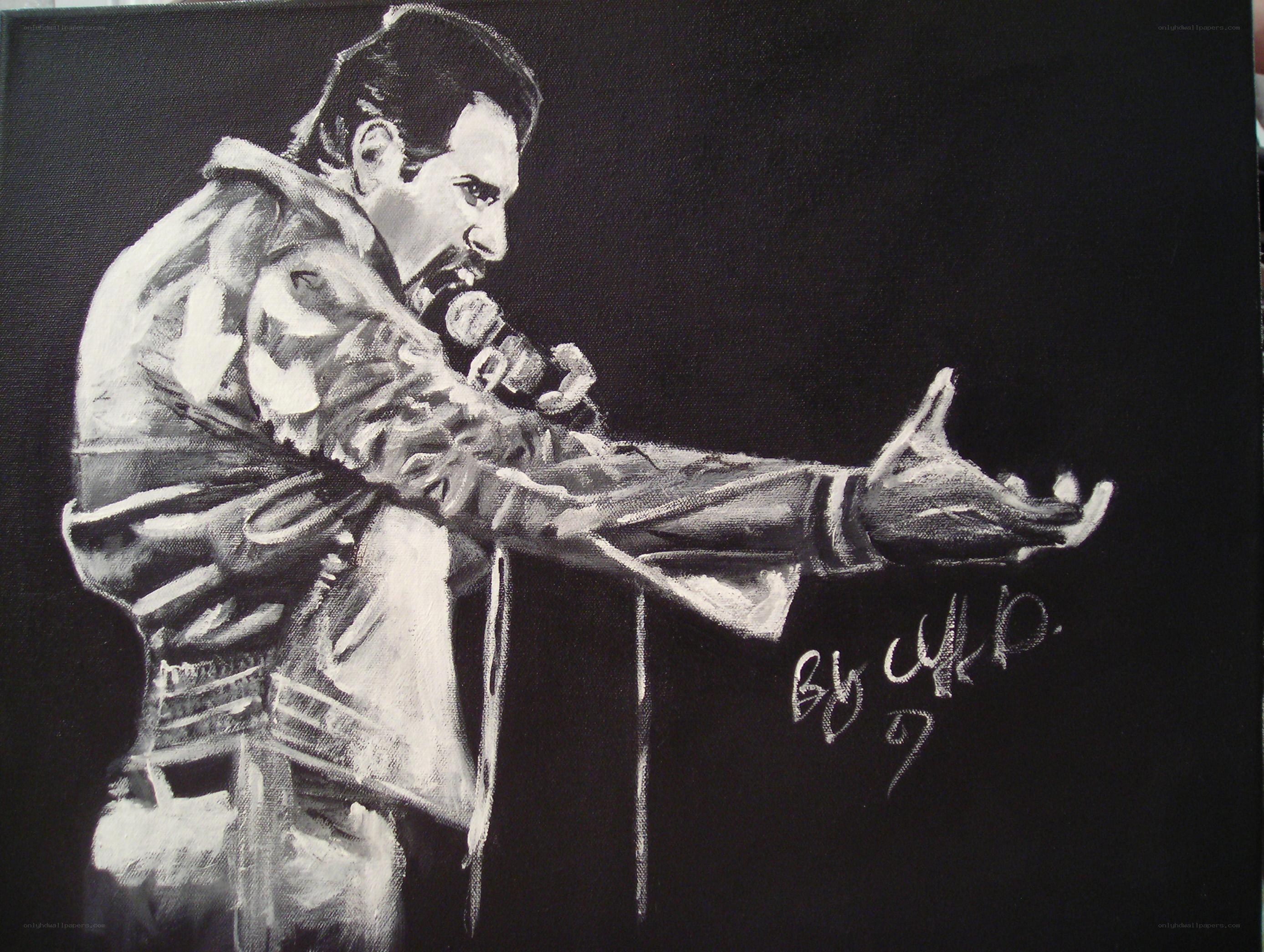 Freddie Mercury performance art