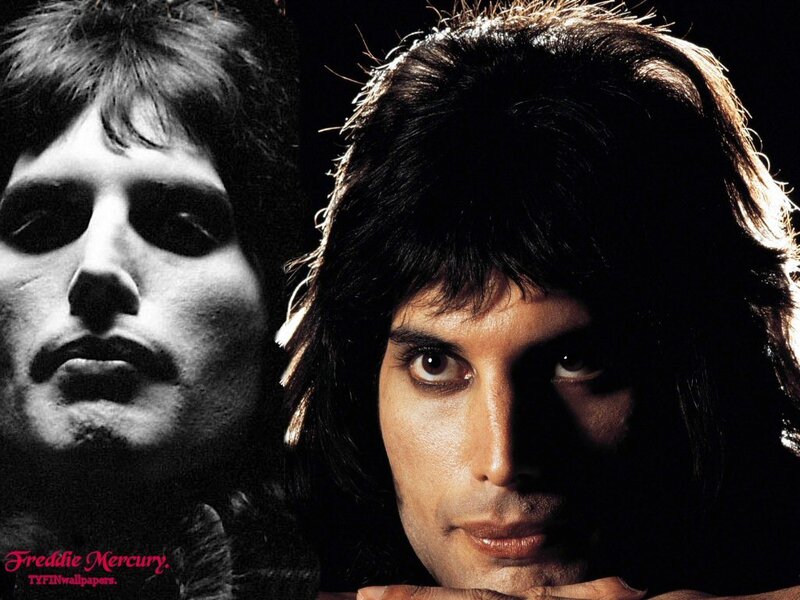 Freddie Mercury Portrait — Black