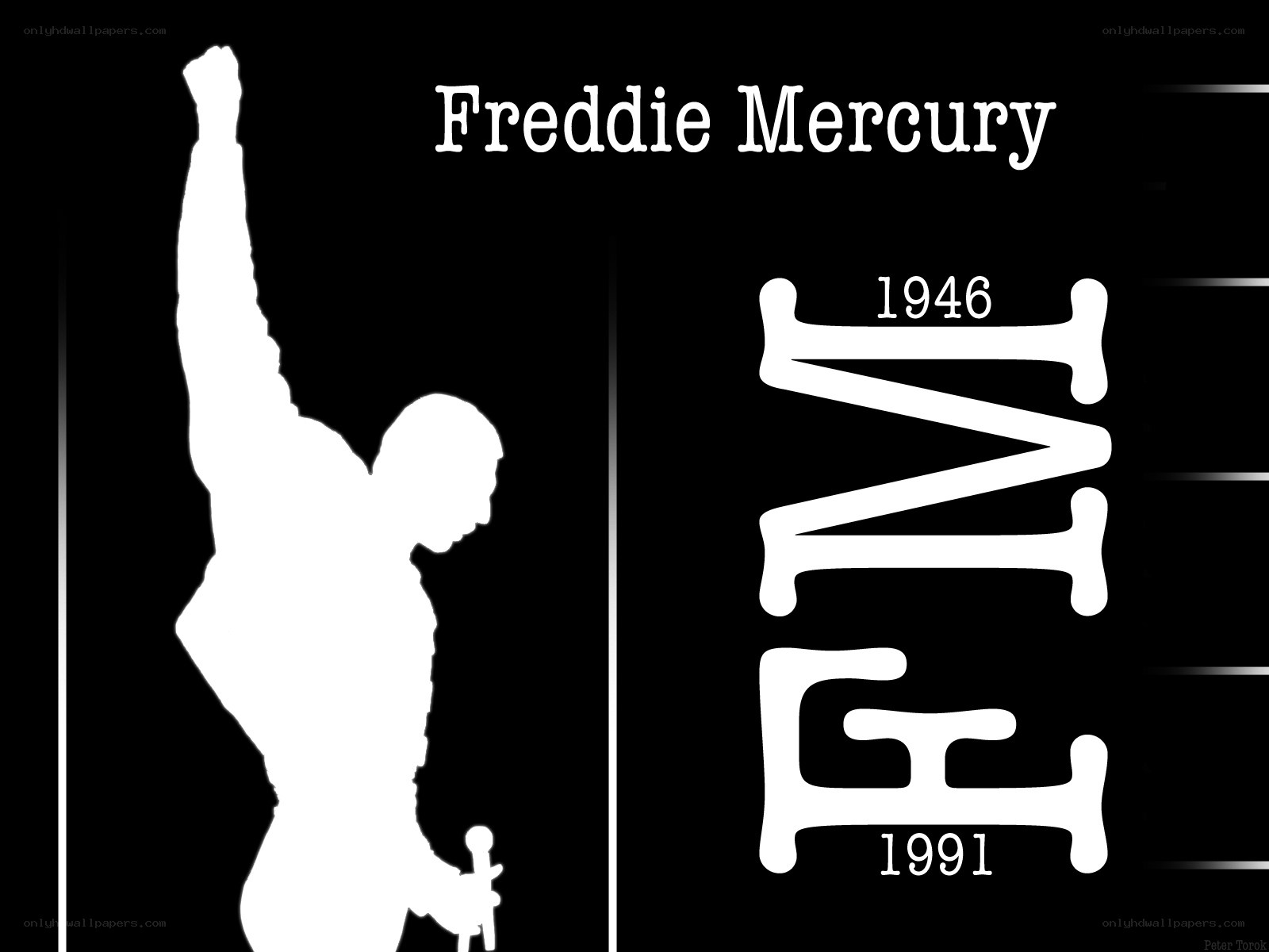 Freddie Mercury silhouette