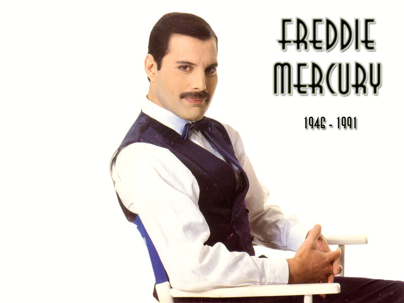 Freddie Mercury Sitting