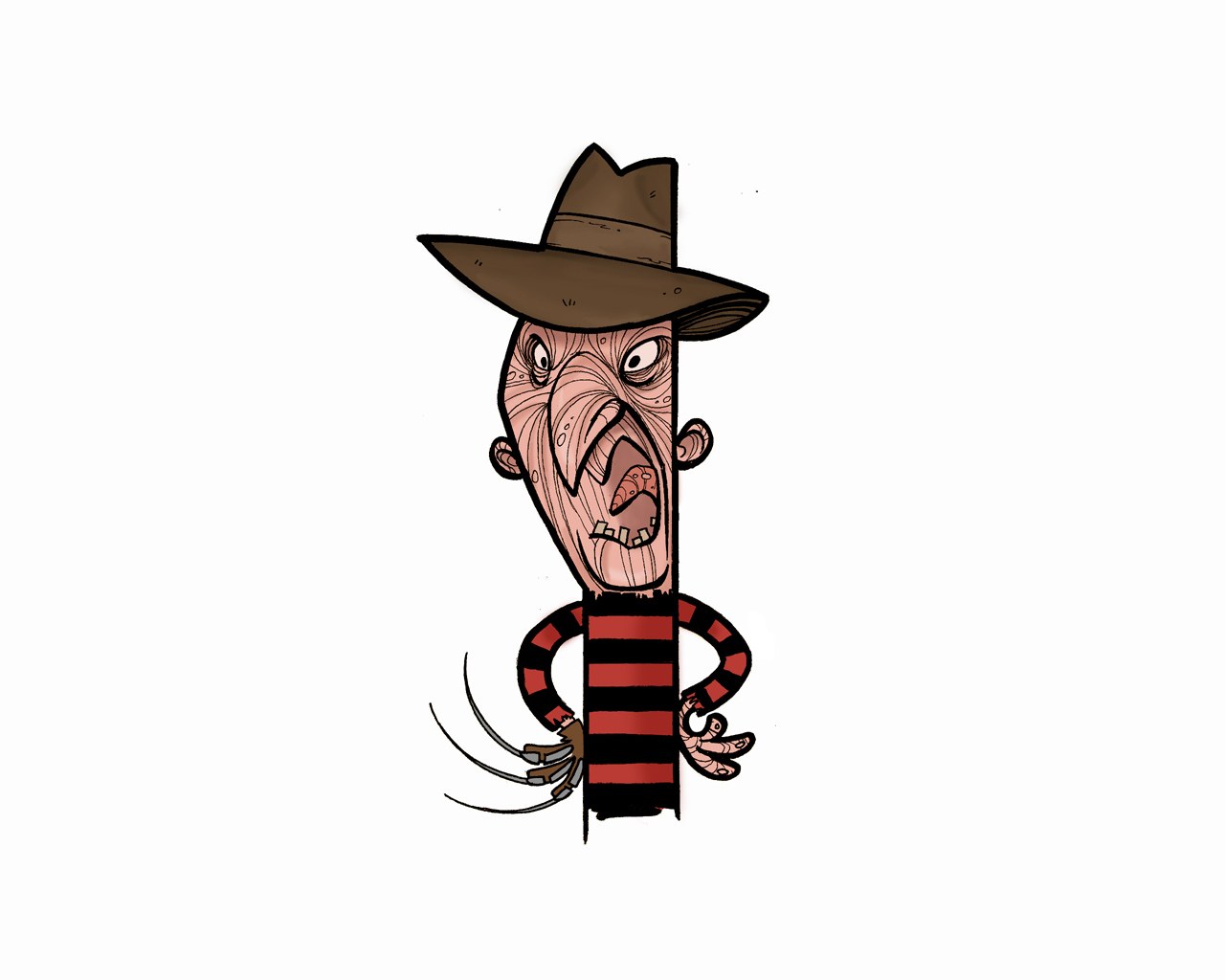 Freddy Krueger cartoon character