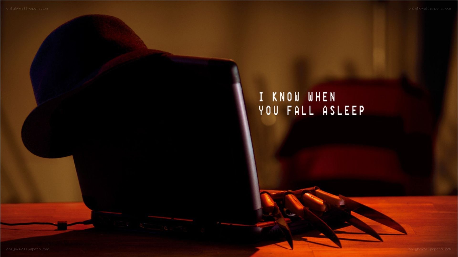 Freddy Krueger laptop scene