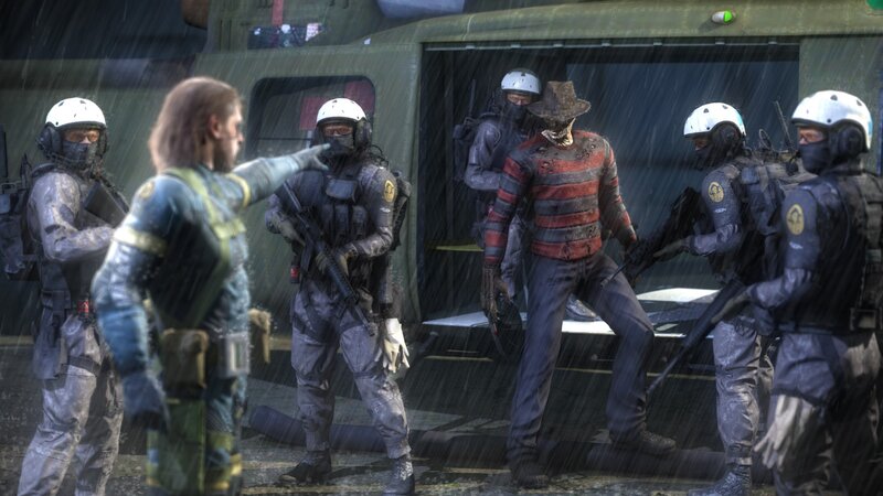 Freddy Krueger with Soldiers