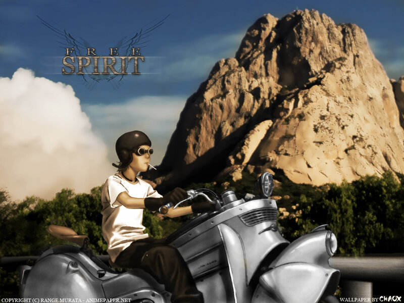 Free Spirit motorcycle rider