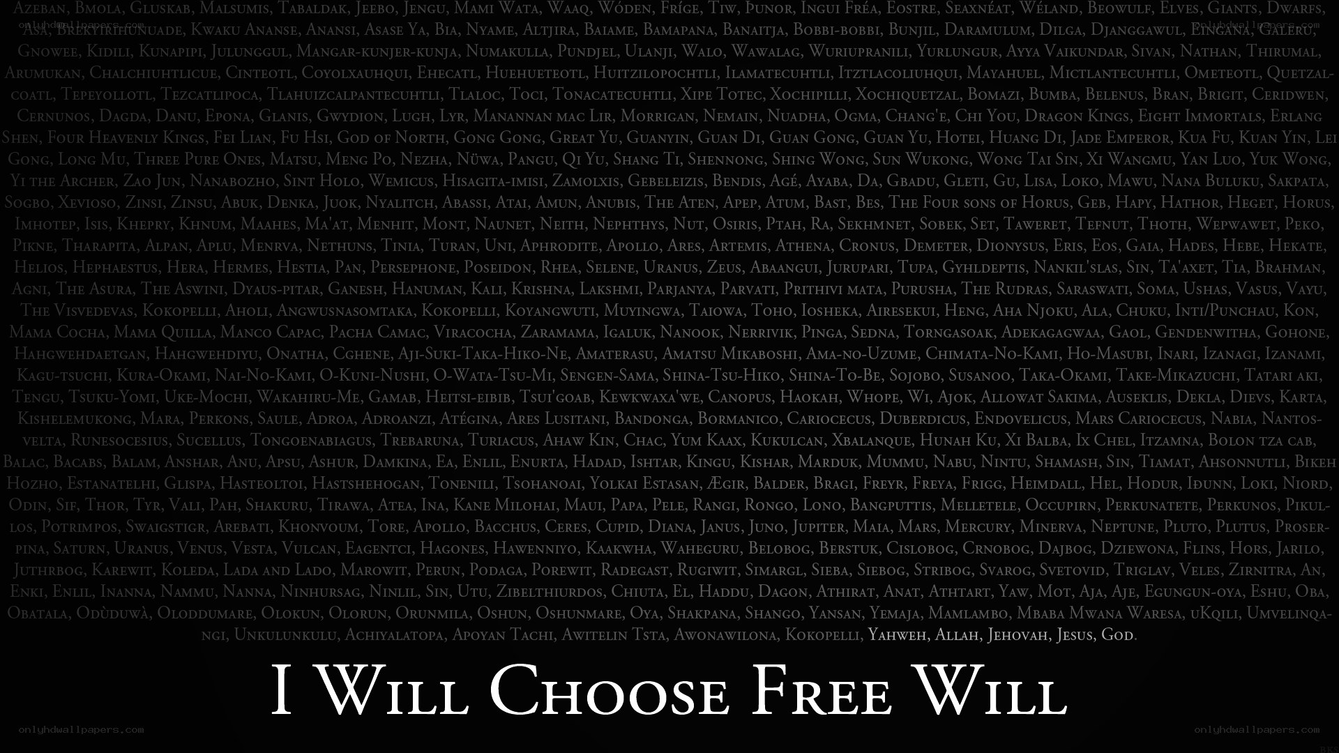 Free Will Statement