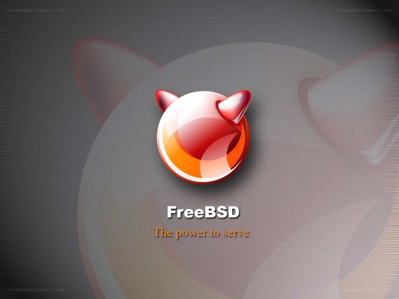 FreeBSD logo and tagline