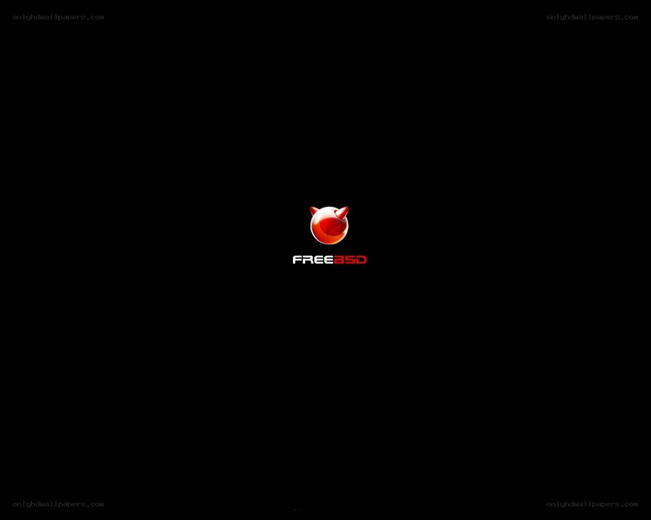 FreeBSD logo on black