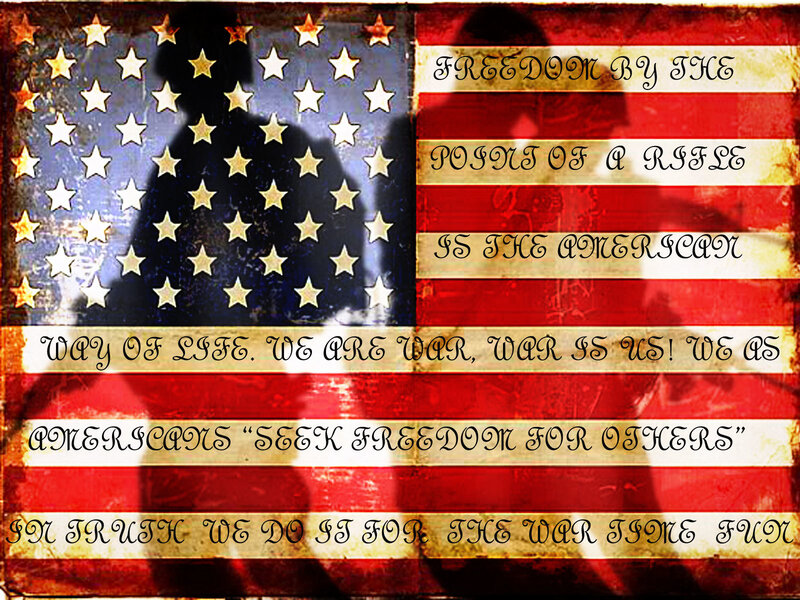 Freedom by the point of a rifle