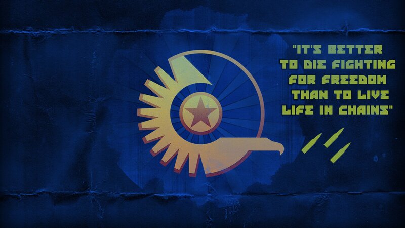 Freedom fighting quote poster