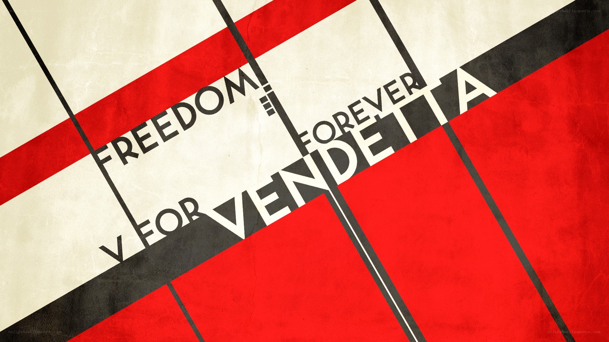 Freedom for Vendetta poster