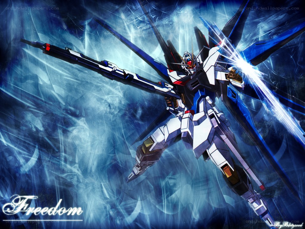 Freedom Gundam in action
