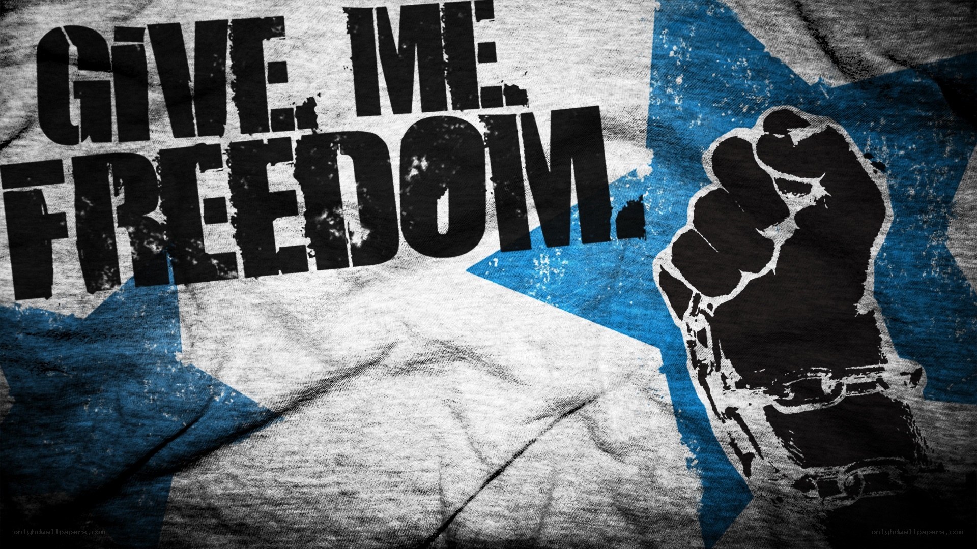 Freedom protest graphic