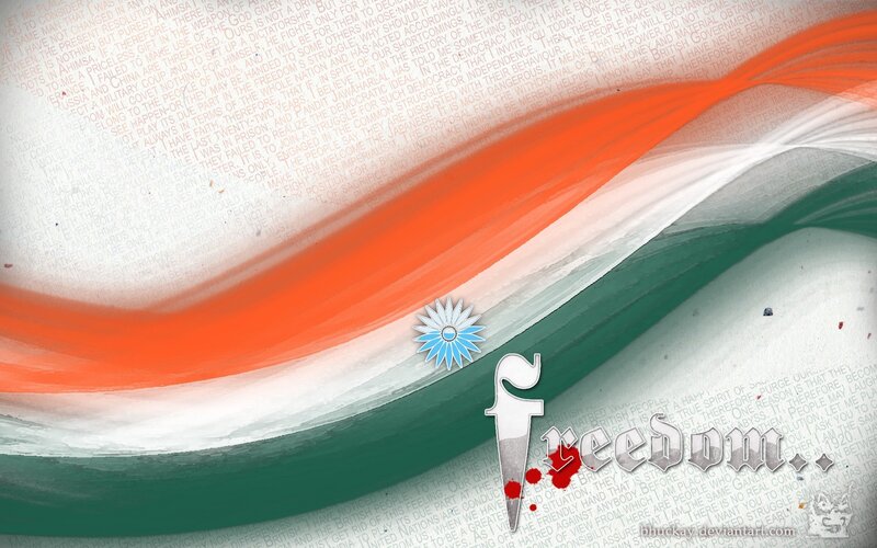 Freedom with Indian flag
