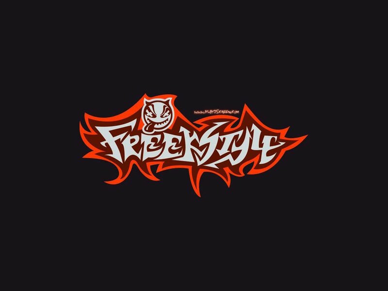 Freestyle logo with devil head
