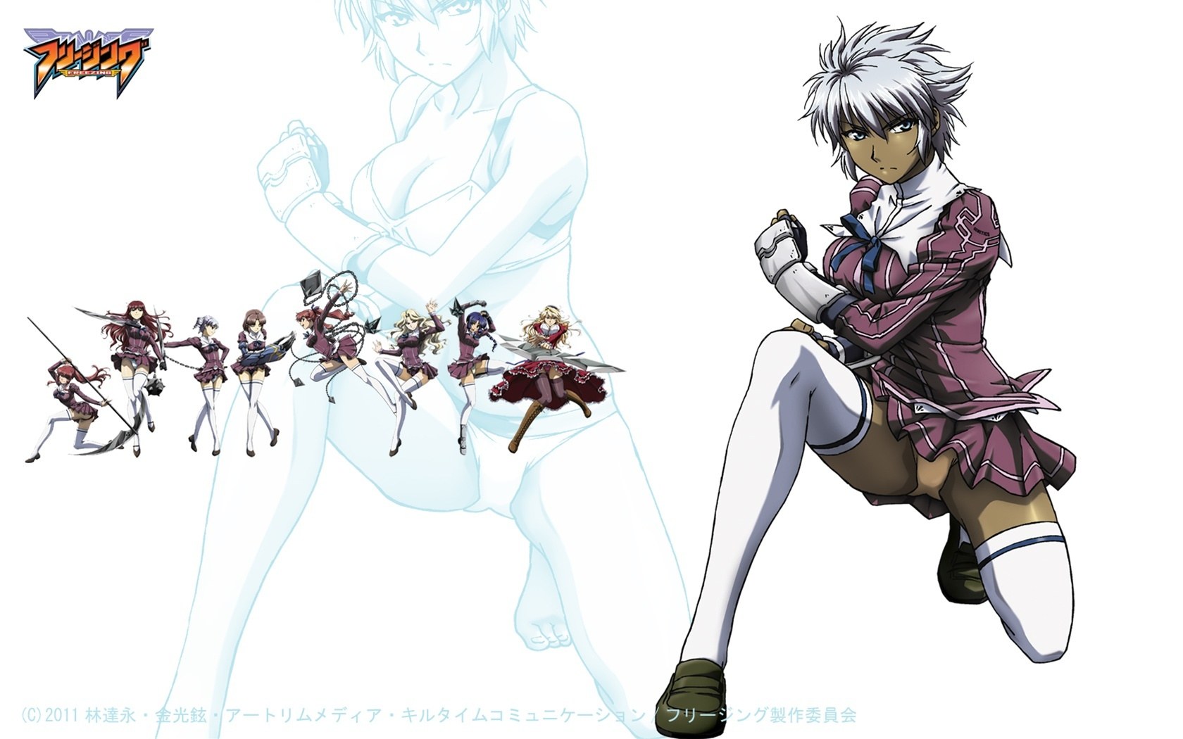 Freezing anime character lineup