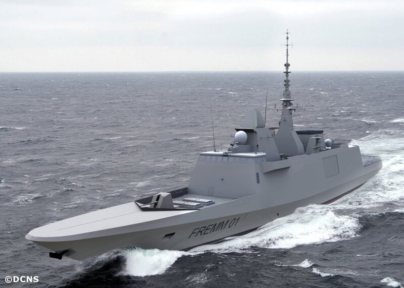 FREMM frigate at sea