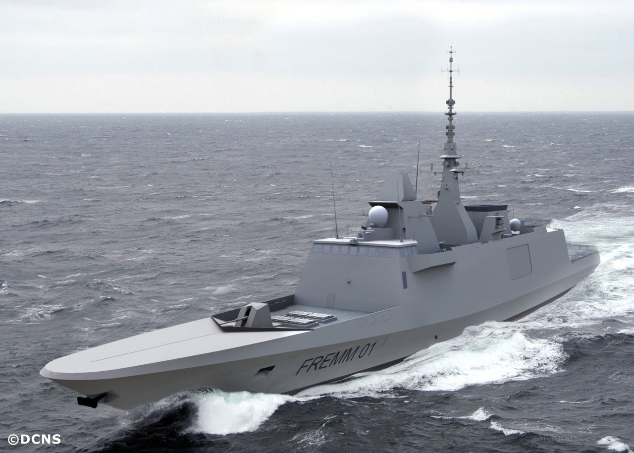 FREMM frigate at sea