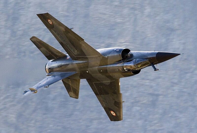 French Air Force jet in flight