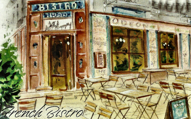 French Bistro Exterior