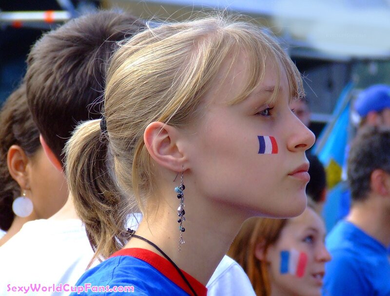French fan at a sporting event