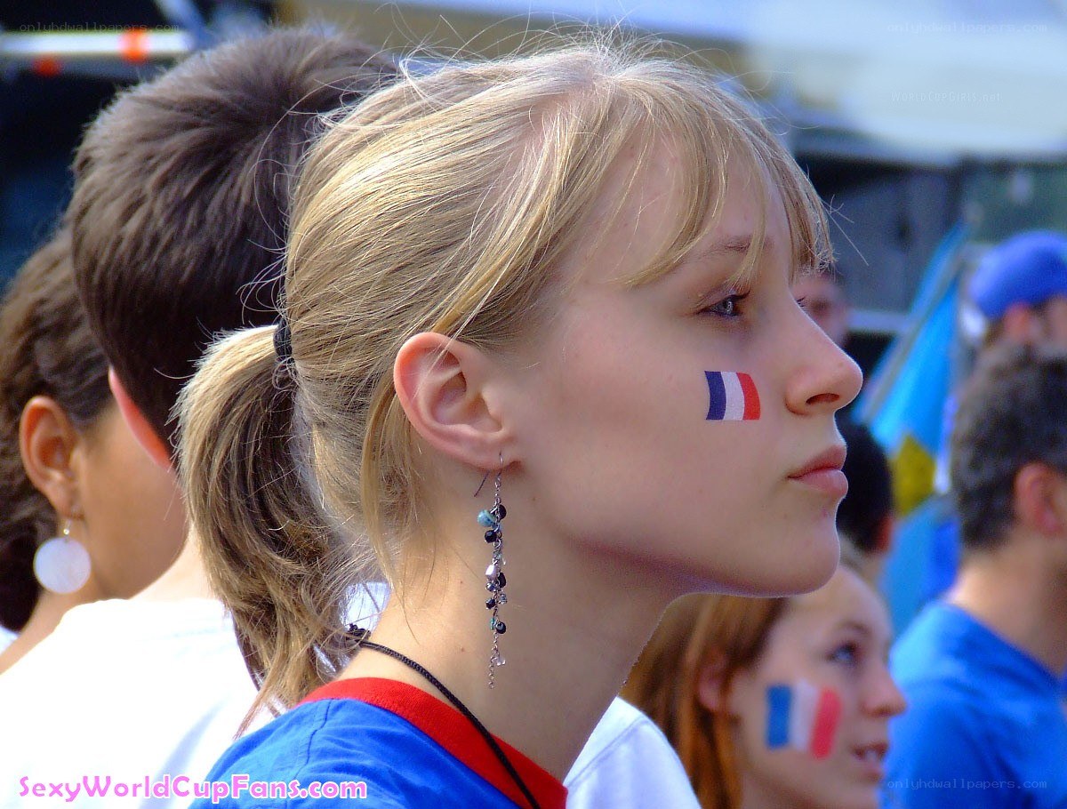 French fan at a sporting event