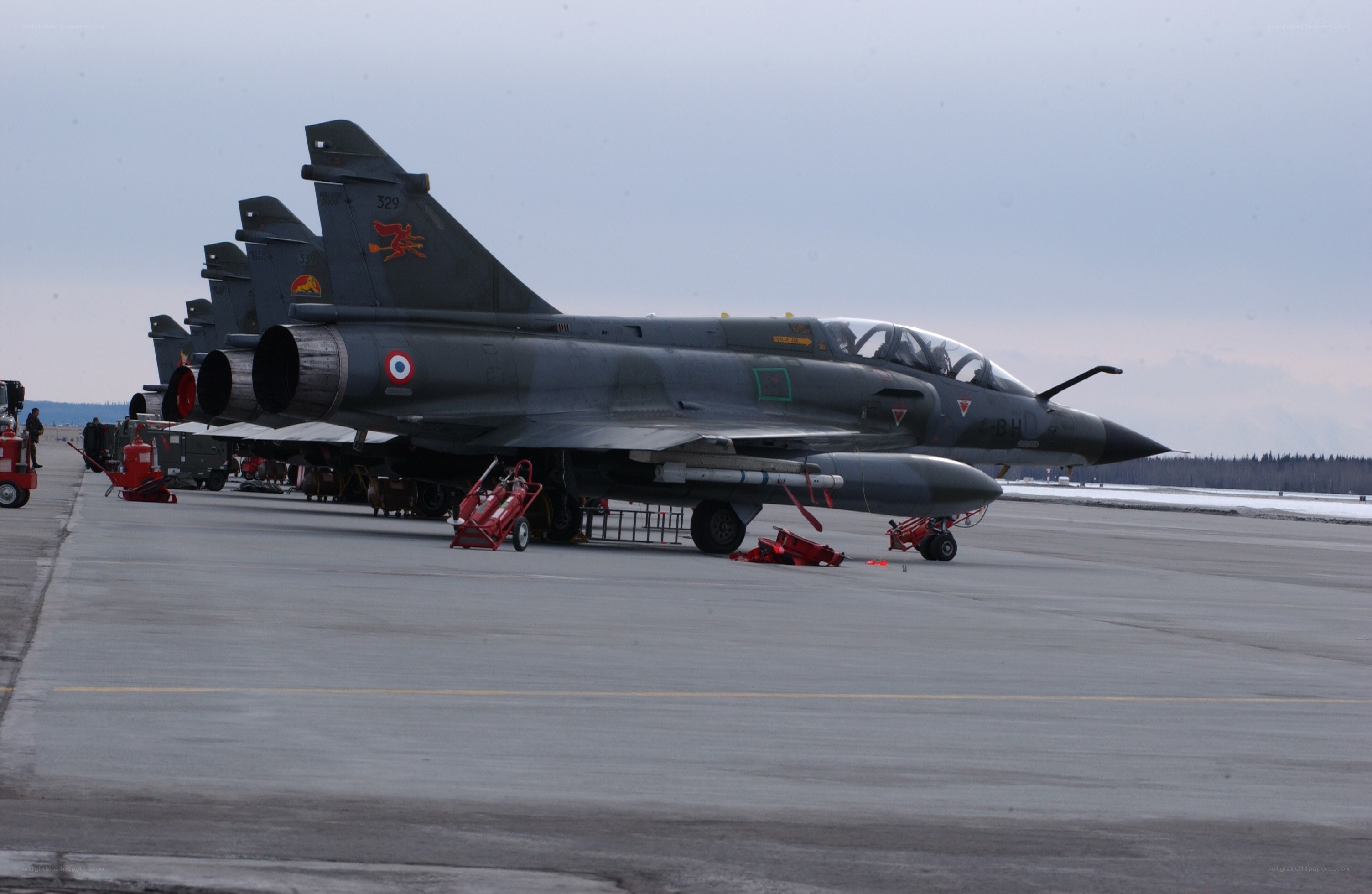 French fighter jets on tarmac