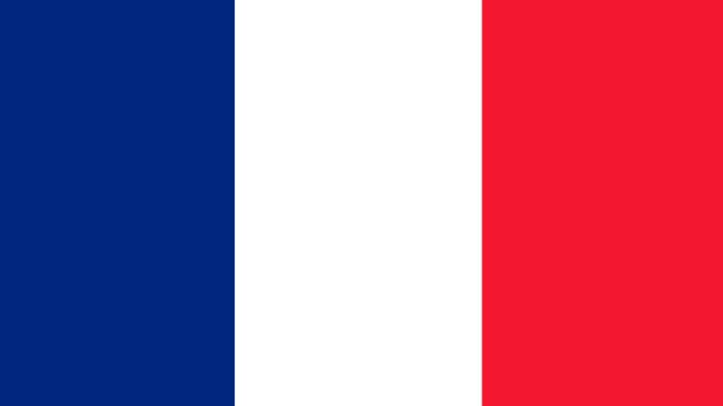 French Flag — Blue, Neutral