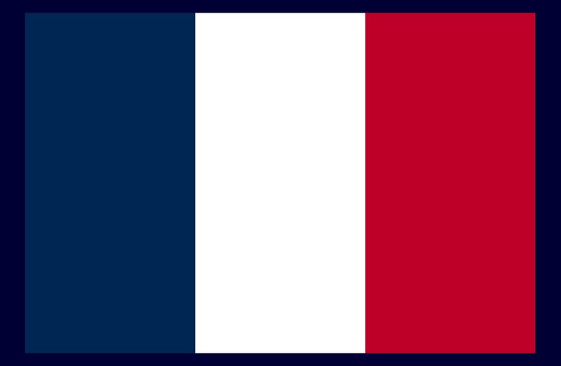 French Flag — Blue, Neutral, Vector Art