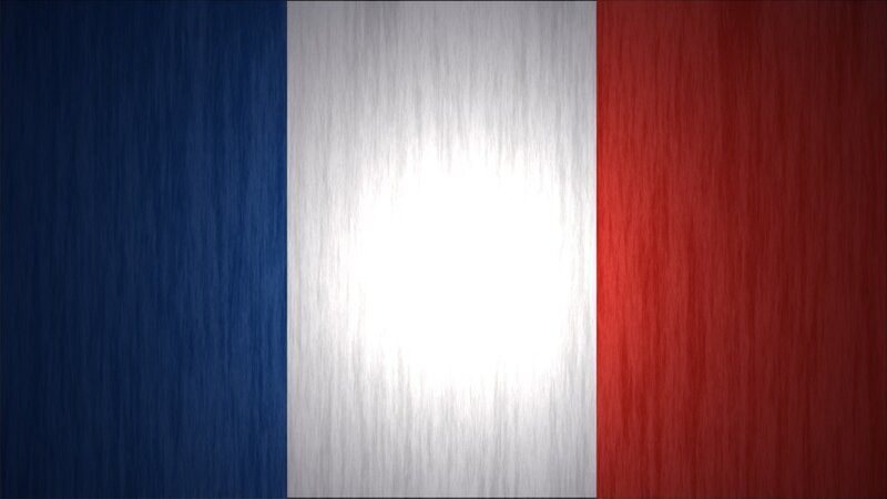 French Flag on Metal