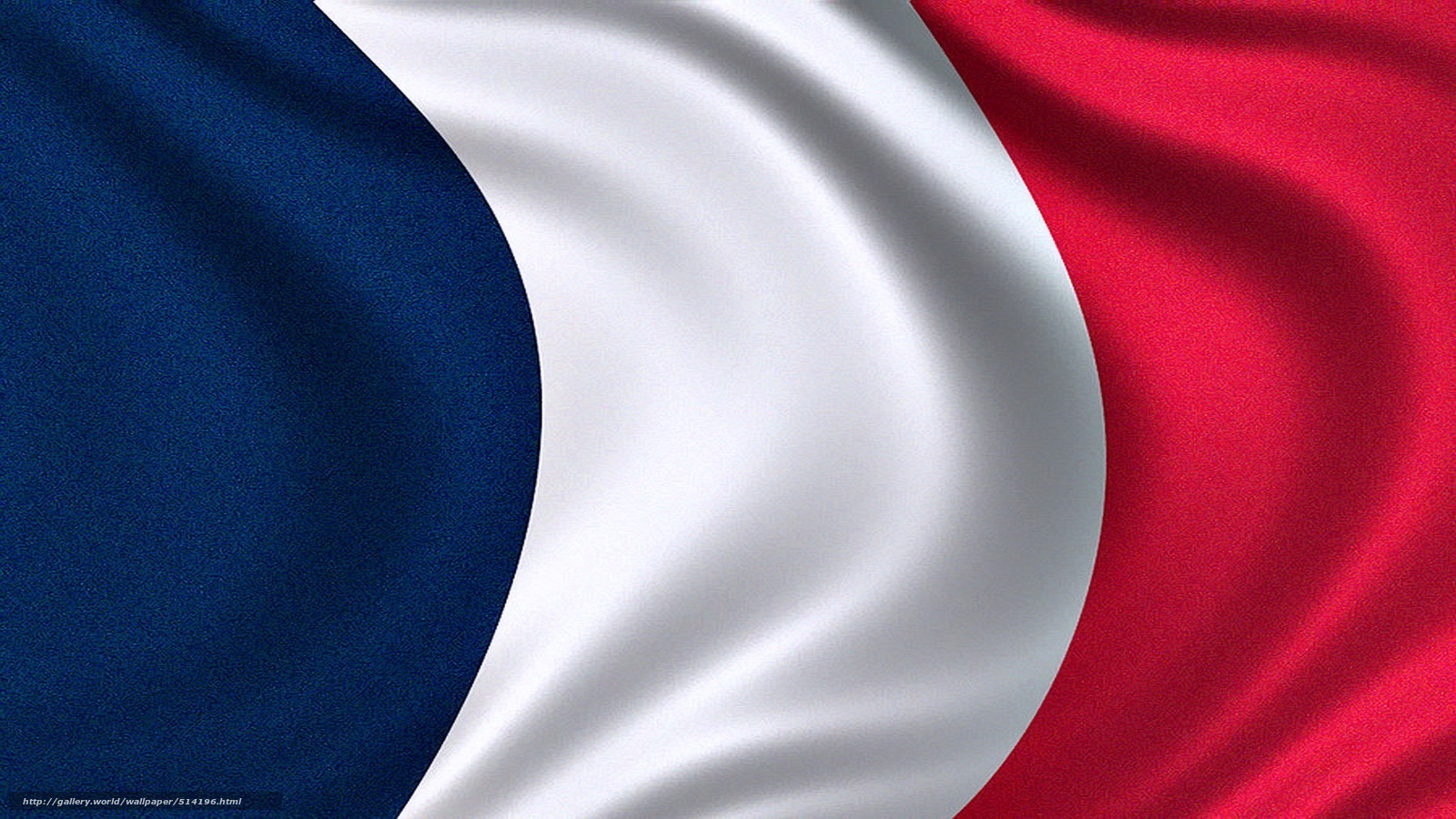 French flag waving in wind