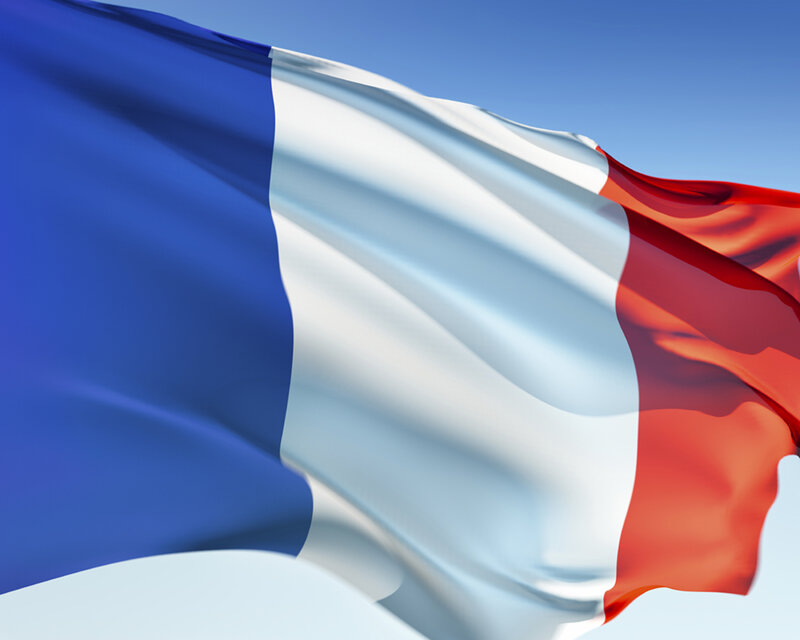 French Flag Waving
