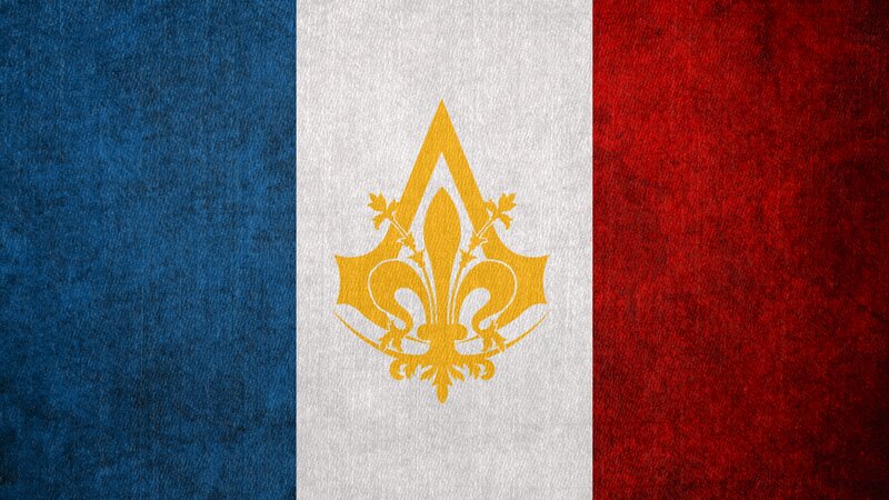 French Flag with Logo