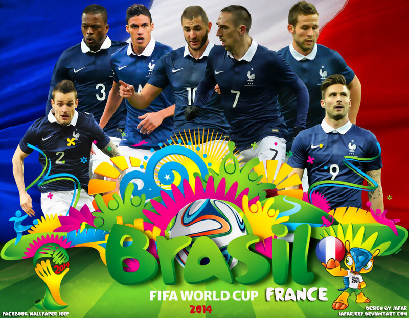 French Football Players — Blue